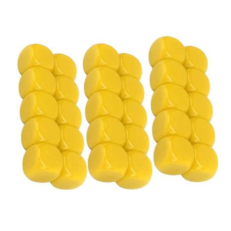 Vgeby Cubes De D S Vierges Uniformes Pi Ces Mm Jeu De D S Vierges