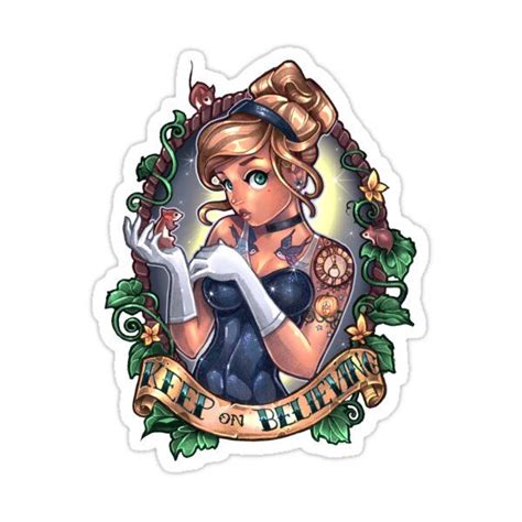 Keep On Believing Sticker For Sale By Tim Shumate Disney Tattoos