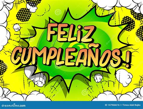 Feliz Cumpleanos Alles Gute Zum Geburtstag Auf Spanisch Stock