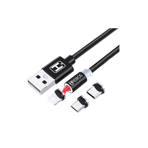 Cabo Carregador Multi Usb Em Tipo C Micro Usb Lightning Ima