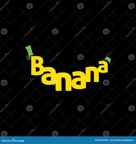 Banana Font Vector Illustration 103348394