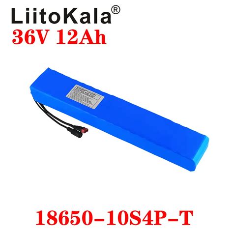 Batteria Ricaricabile LiitoKala 36v 12Ah 10S4P 18650 Bici Modificate