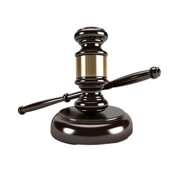 Set Judge Gavel Isolated 3d Render Judge Attorney Auction PNG