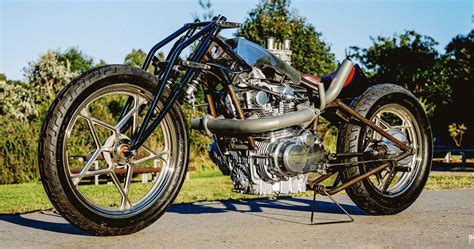 This Custom Turbocharged Suzuki GS650 Bobber Is An Awesome Parts Bin