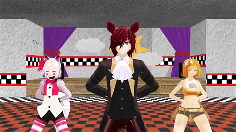 Mmd X Fnaf Chica Foxy Mangle The Fox Video Dailymotion