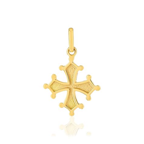 Pendentif Croix Occitane Or Jaune Maty