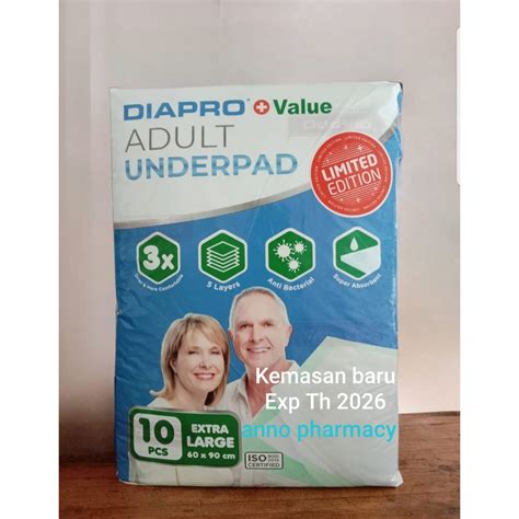 Jual Diapro Underpads Underpad X Cm Isi Perlak Alas Popok