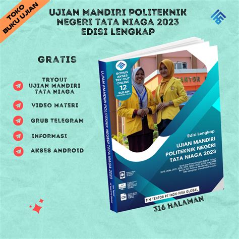 Jual New Buku Terbaru Ujian Mandiri Politeknik Negeri Tata Niaga