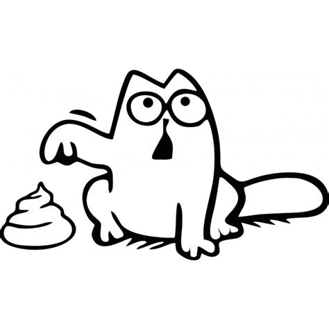 Раскраска Кот Саймон (58 Фото) в 2025 г | Раскраски, Кошачий рисунок ...