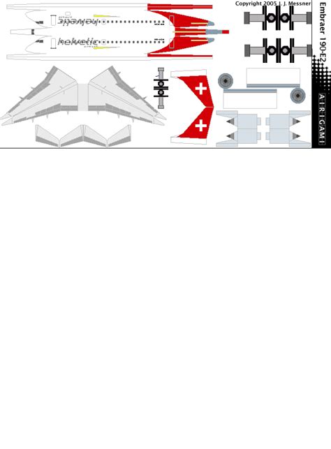 4G Helvetic Airways 2006 C S Embraer 190 E2 Airigami X By