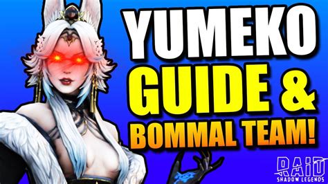 Yumeko Guide And Showcase With Bommal Hard 90 Team Test Server Raid Shadow Legends Rpg Youtube