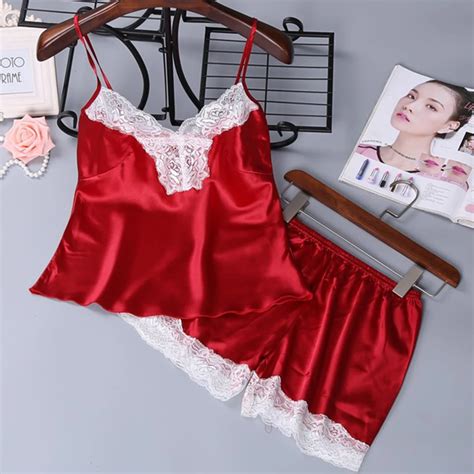 Sissy Pcs Rendas De Seda Sleepwear Sexy Babydoll Lingerie Camisola