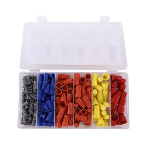 180pcs Electrical Wire Connectors Screw Terminals Easy Twist On Connector Kit With Spring