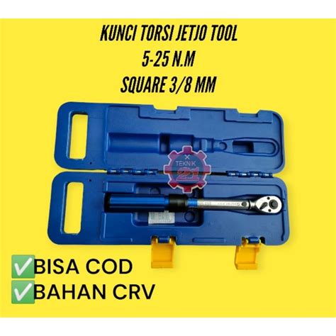 Jual KUNCI TORSI JETJO TOOLS 5 25 NM KUNCI MOMEN LAKONI PRO Shopee