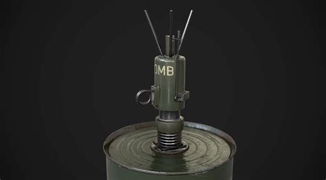 M16a1 Ap Mine Anti Personnel Bouncing Betty Aaa Game Weapon 3d Model