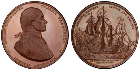 (c.1863) Medal J-NA-1 Copper Captain John Paul Jones, BN (Special ...