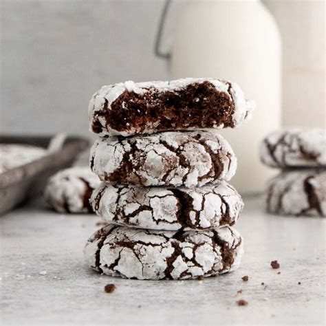 Gluten Free Chocolate Crinkle Cookies Meaningful Eats