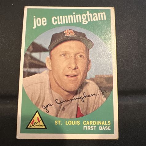 1959 Topps Baseball Card 285 Joe Cunningham Low To Mid Grade G Vg Ebay