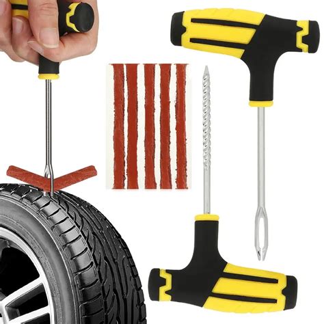 1pc Car Tire Repair Tool Rubber Strips Tire Repair Kit Studding Tool