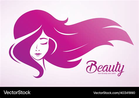 Haircut Stylized Hairstyle Isolated Logo Template Vector Image