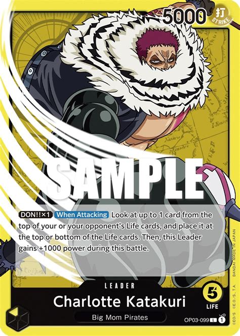 Charlotte Katakuri 099 Pillars Of Strength One Piece Card Game
