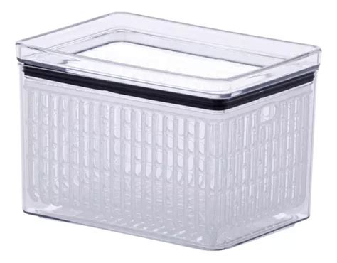 Caja Pote Herm Tico Fresh Transparente Rectangular Lts Mercadolibre