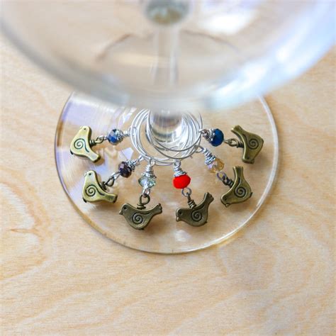 Wine Glass Charms Set Of 6 Khutsala™ Artisans