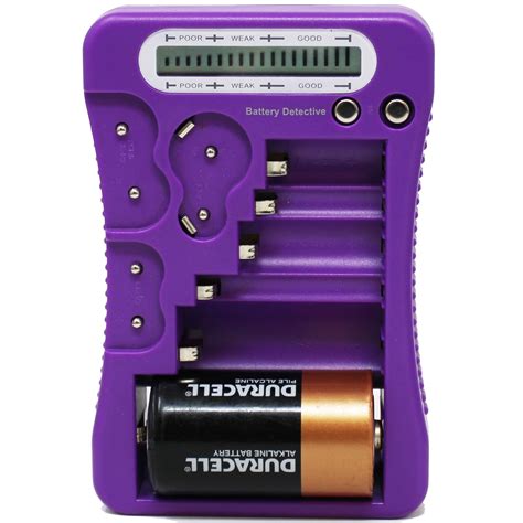 Battery Detective 12 Type Battery Tester Purple With Lcd Display Aaa Battery For Household