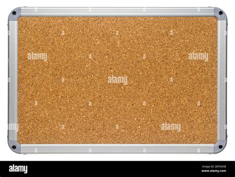 Clean Corkboard With Modern Looking Metallic Color Plastic Frame Sharp