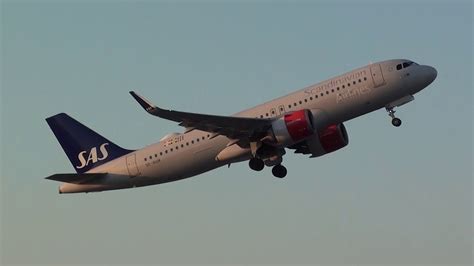 Sas Airbus Neo Se Rom Take Off Malaga Lemg Youtube