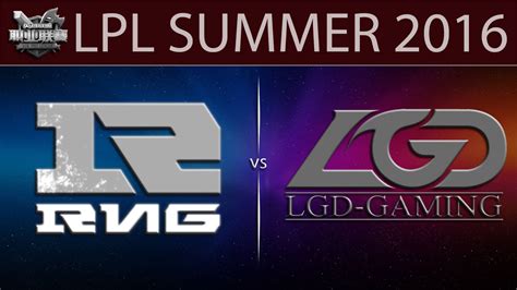 LoL Highlights RNG Vs LGD G1 LPL Summer 2016 10 06 2016 Royal