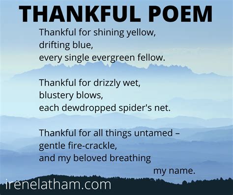 Thanksgiving Poems For Family