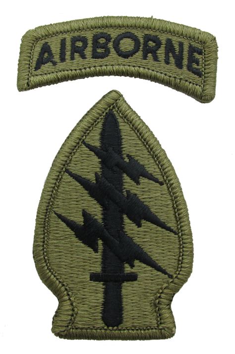 Special Forces Ocp Patch With Hook Fastener Backing Airborne Tab Opt