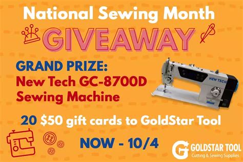 Goldstar Tool S National Sewing Month Giveaway Goldstar Tool Blog