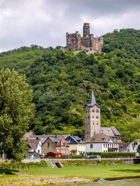 Castles of the Rhineland stock photo. Image of mountains - 98756866