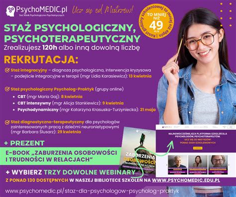 Staż dla psychologów Psycholog Praktyk w klinice PsychoMedic pl