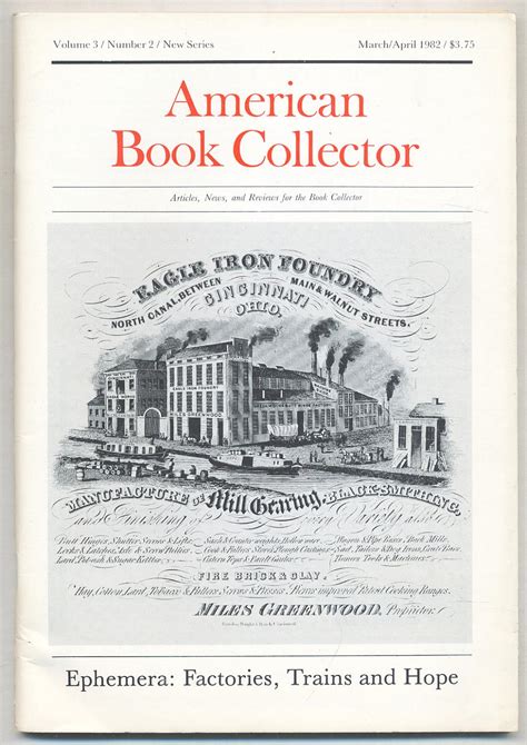 American Book Collector Volume 3 Number 2 New Series Marchapril