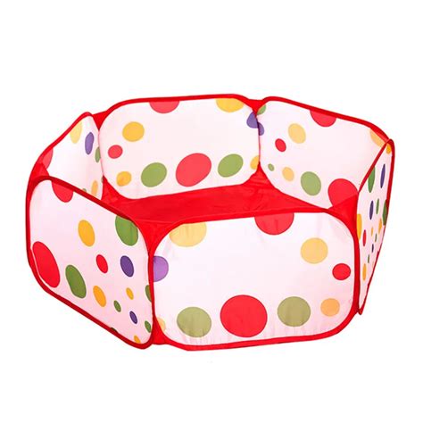 Foldable Baby Ball Pool With Cartoon Castle Ocean Design Portable And