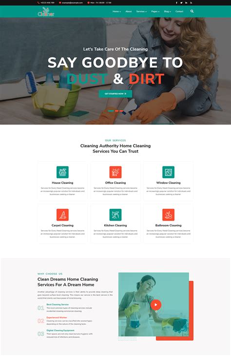 Cleaner Cleaning Services Html Template