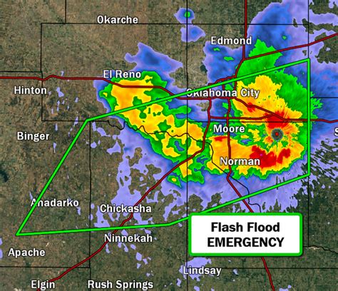 Flash Flood Emergency For Okc Metro Area 5 8 Inches Of Rain Has