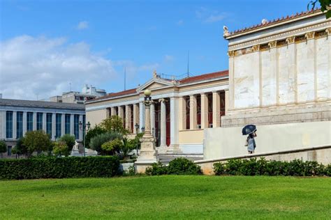 Athens University, National And Kapodistrian Stock Photo - Image of view, tourism: 181955226