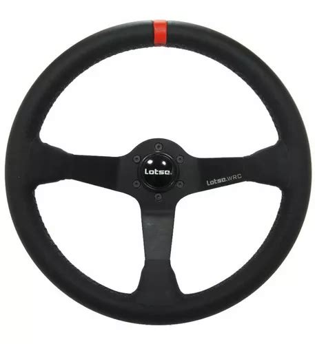 Volante Esportivo Lotse Wrc Em Couro Preto Cubo Subaru Parcelamento