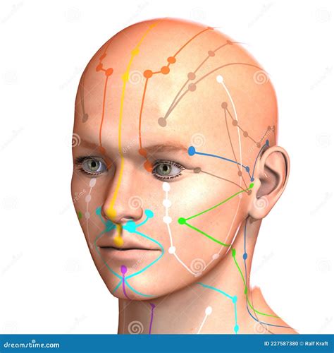 Acupuntura Oriental O Asiática Y Puntos De Acupresión Sobre Un Cuerpo