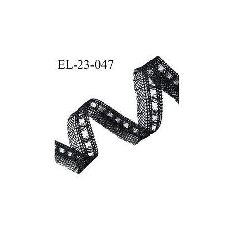 Elastique Mm Lingerie Lastique Ajour Style Dentelle Couleur Noir Largeur Mm Allongement
