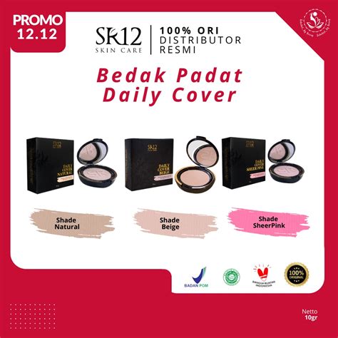 Jual Sr Daily Cover Bedak Padat Natural Sheer Pink Beige Make