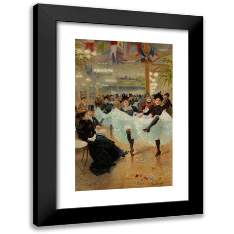 Jean Béraud 11x14 Black Modern Framed Museum Art Print Titled Le Cafe