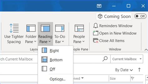 How To Set Reading Pane Layout In Outlook Excelnotes