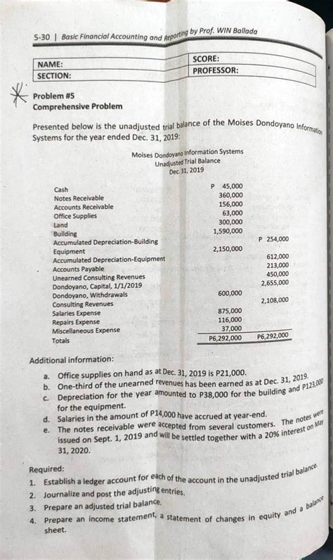 Basic Financial Accounting And Reporting By Prof Win Ballada Name