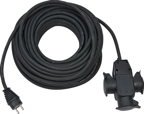 Construction Site Extension Cable 25m H07RN F3G1 5 Black With Triple