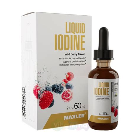Maxler Liquid Iodine Йод в каплях, 60 мл купить в интернет-магазине ...